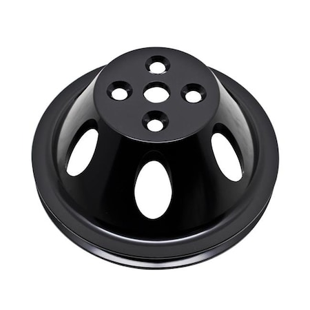 Hands On Short Black Aluminum Water Pump Pulley - 1 Groove for Chevy Big Block HA1320735